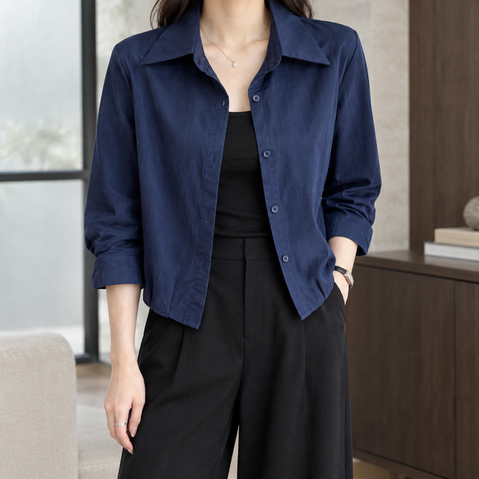 Sylvaine Cropped Shirt