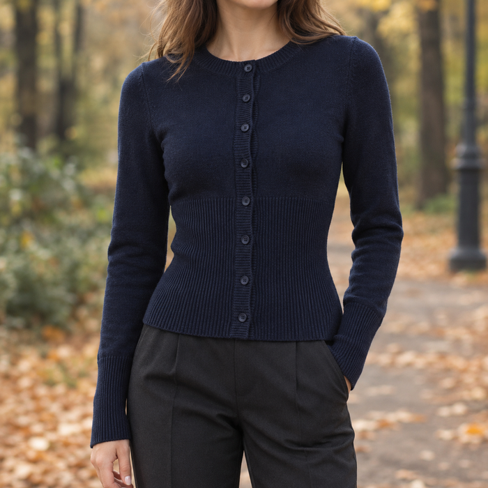 Katherine-Rae Ribbed Waist Cardigan