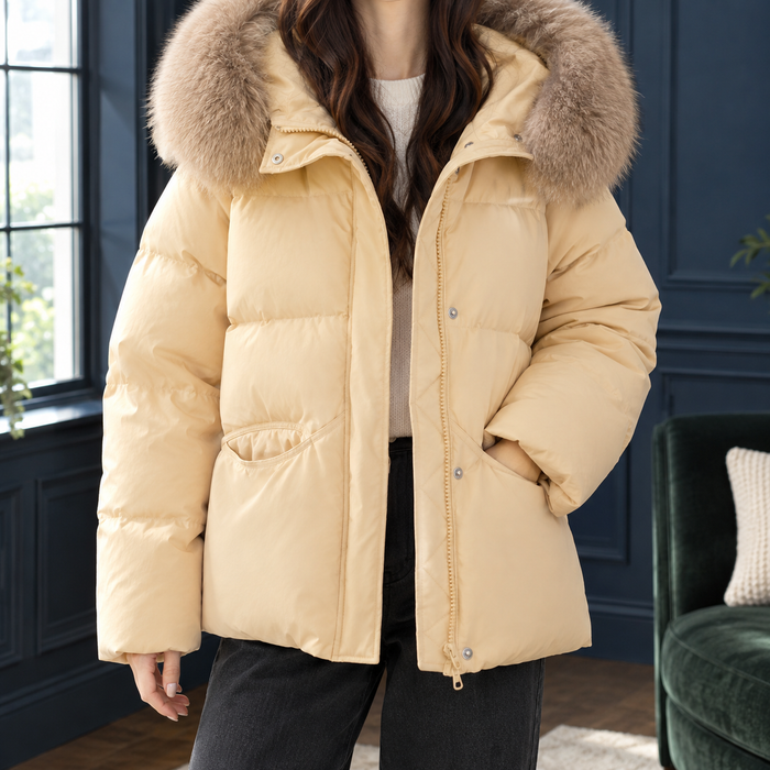 Millie Fur-Trim Puffer Jacket