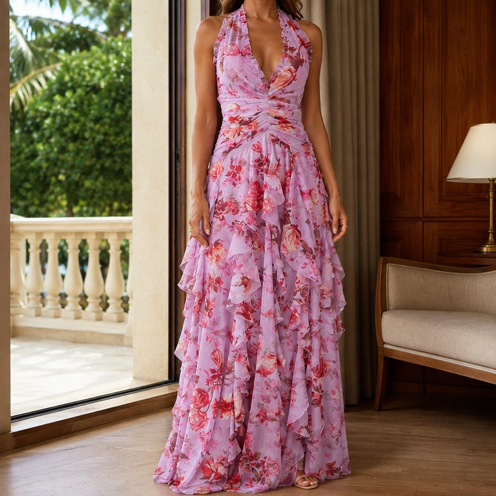 Serena Halter Maxi Dress