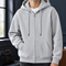 Heather Gray Zippered