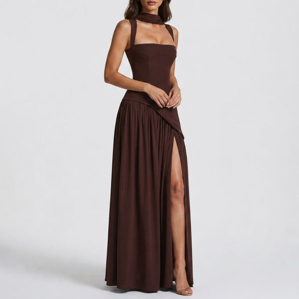 Astrid Draped Maxi Dress