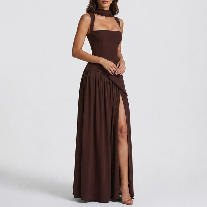 Astrid Draped Maxi Dress
