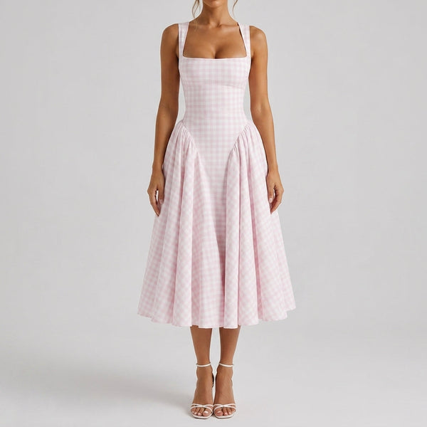 Ottilie Gingham Midi Dress