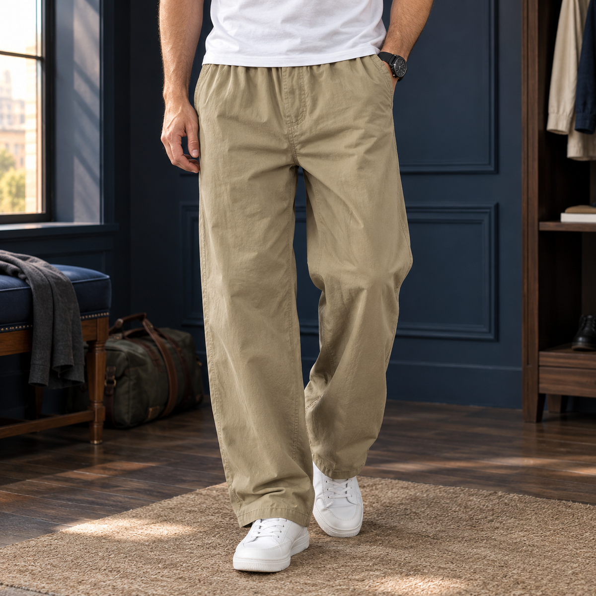 Lachlan Relaxed Pants - Khaki