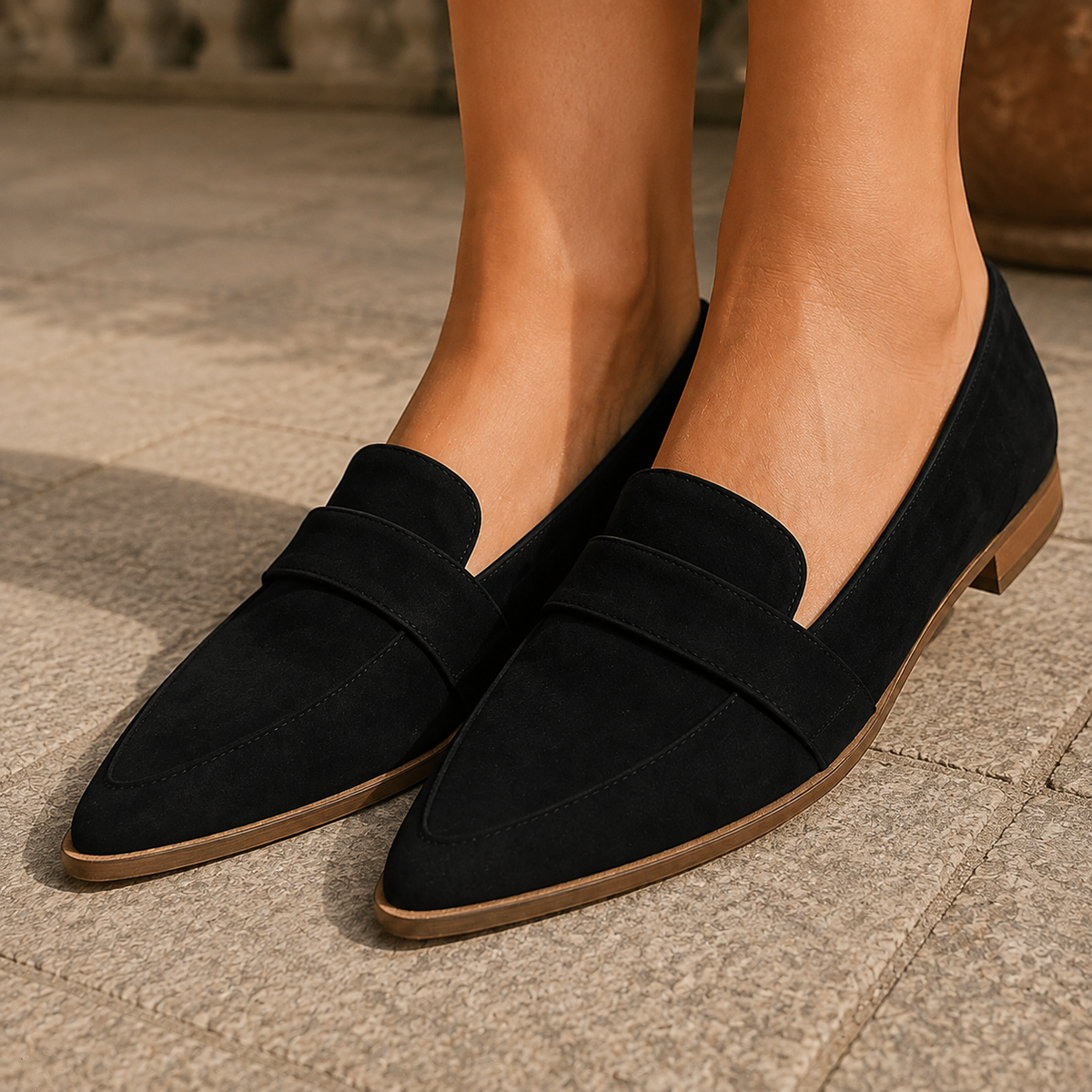 DeLuca Orthopedic Loafers - Black