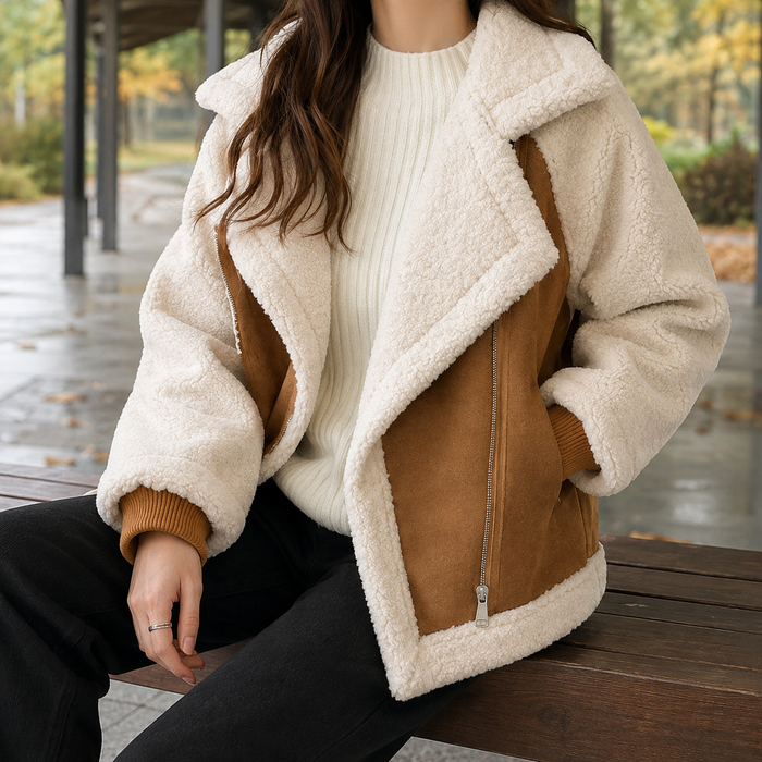 Lisandra-Pearl Shearling Jacket