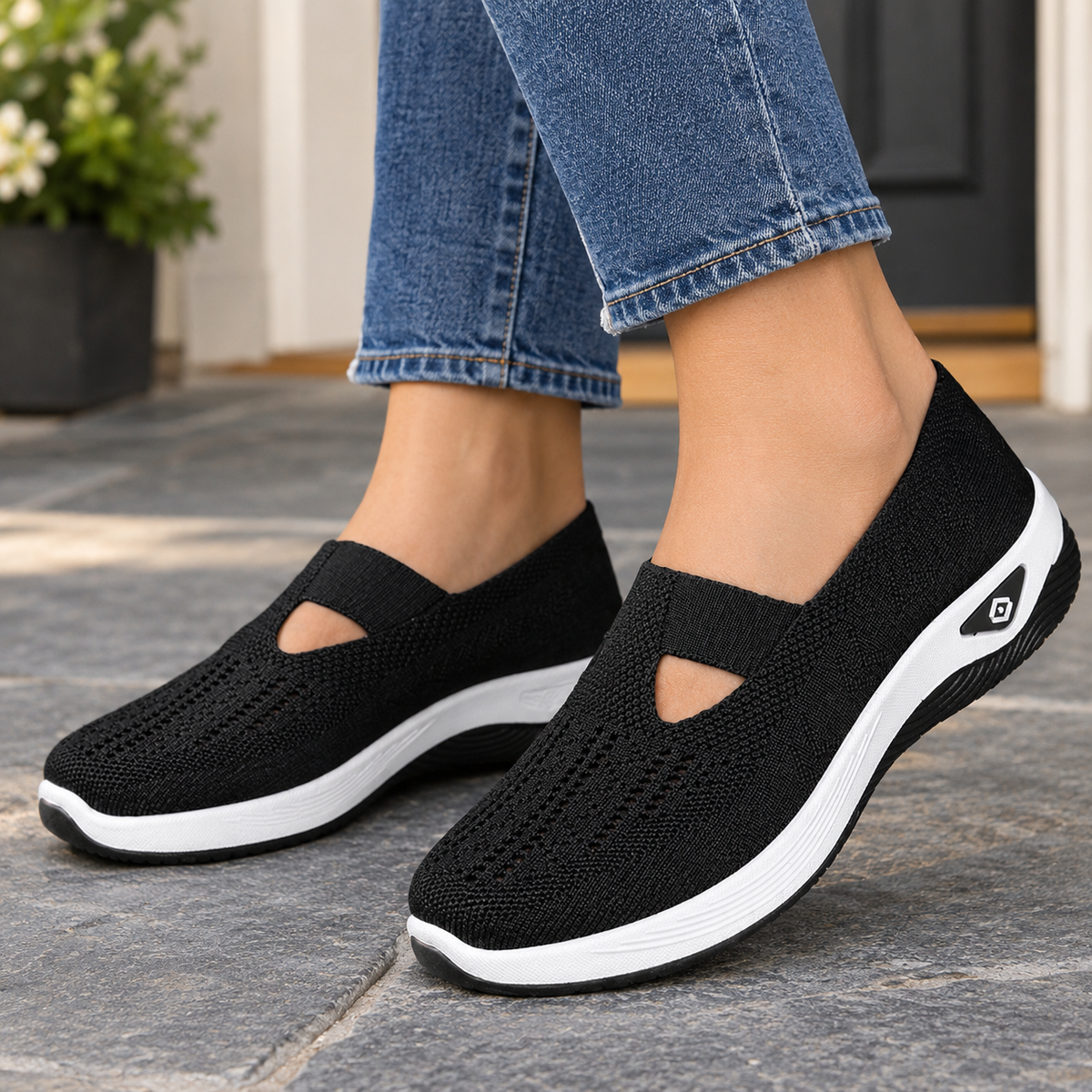 Pisani Slip-On Sneakers - Black
