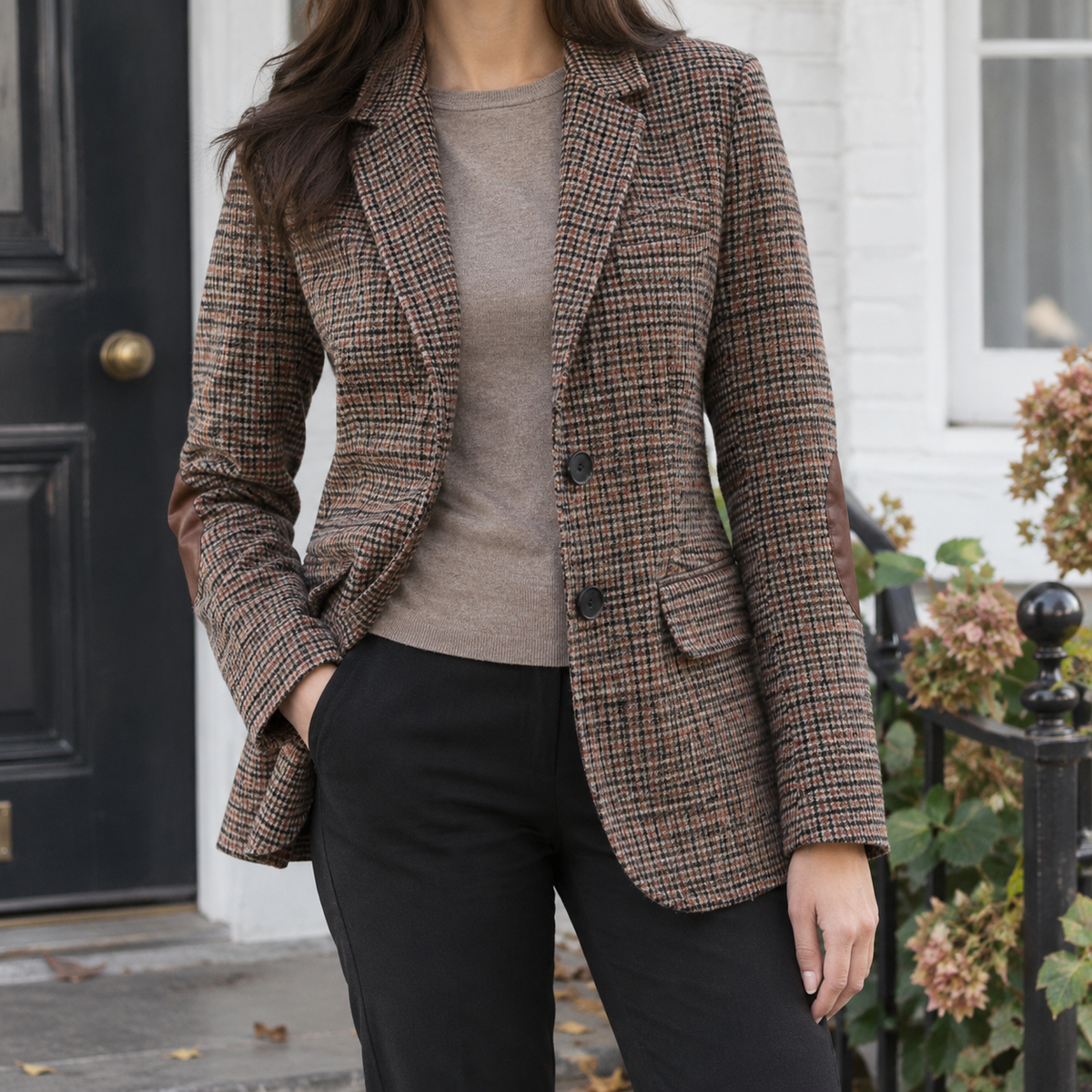 Lavinia Tailored Blazer - Coffee