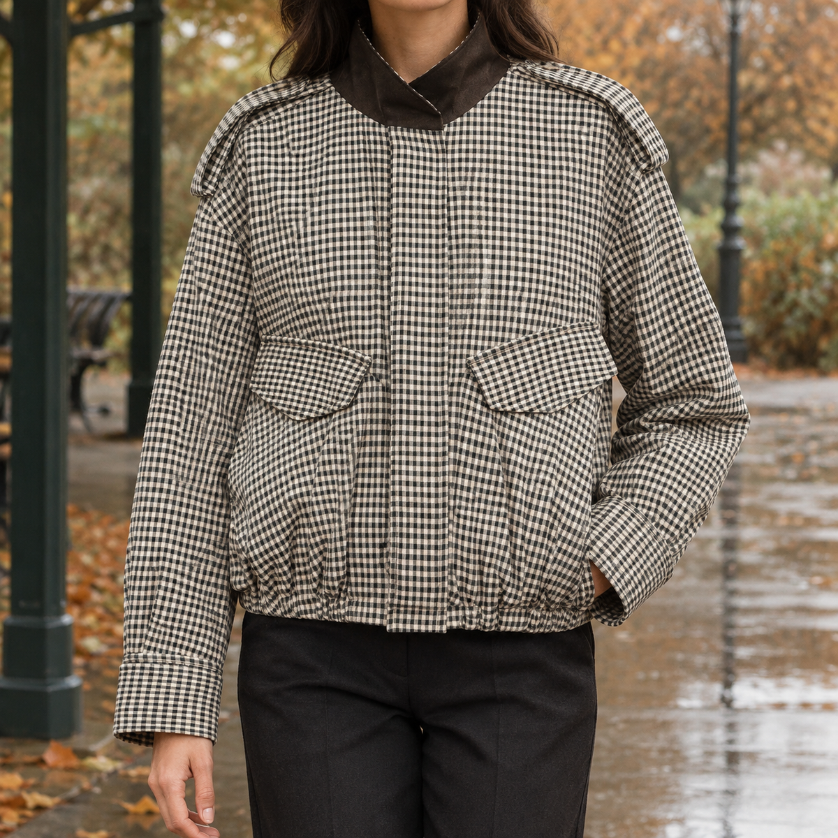 Diana Plaid Jacket - In Picture