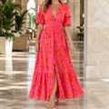 Pink Orange Floral