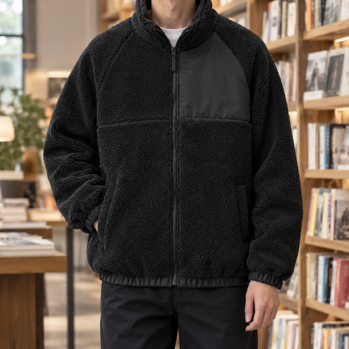Elias Fleece Jacket - Black
