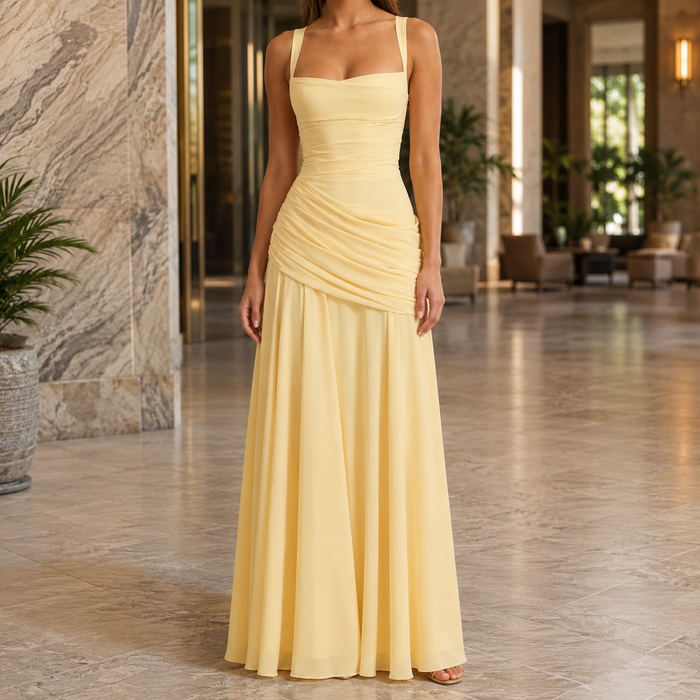 Emilia Ruched Maxi Dress