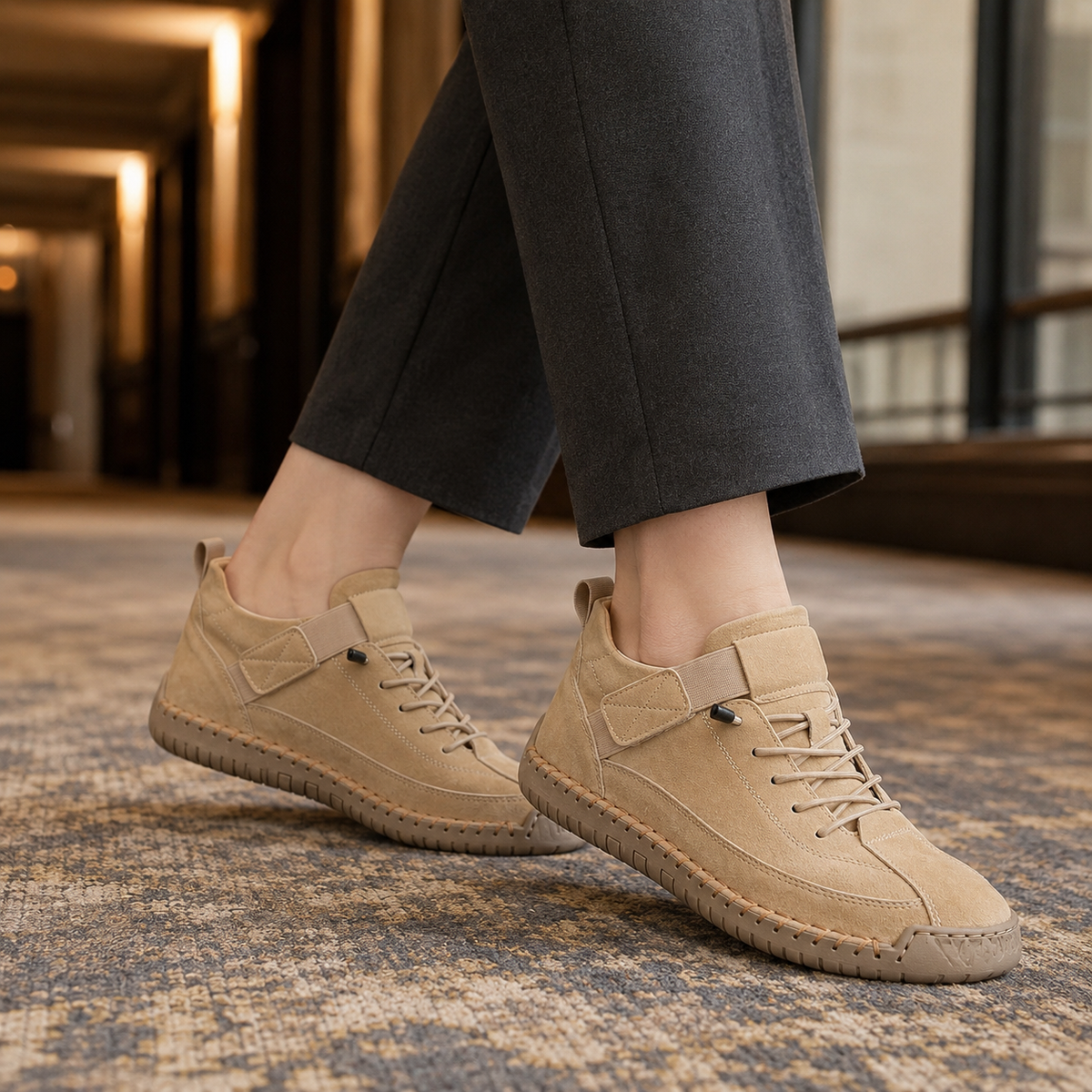 Borghese Orthopedic Sneakers - Beige