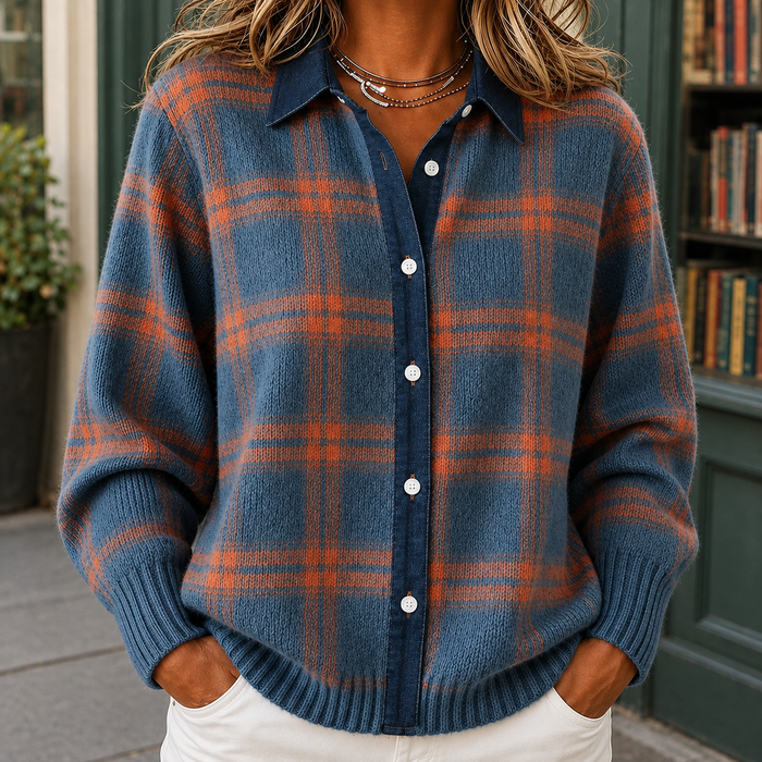 Valentina Plaid Sweater
