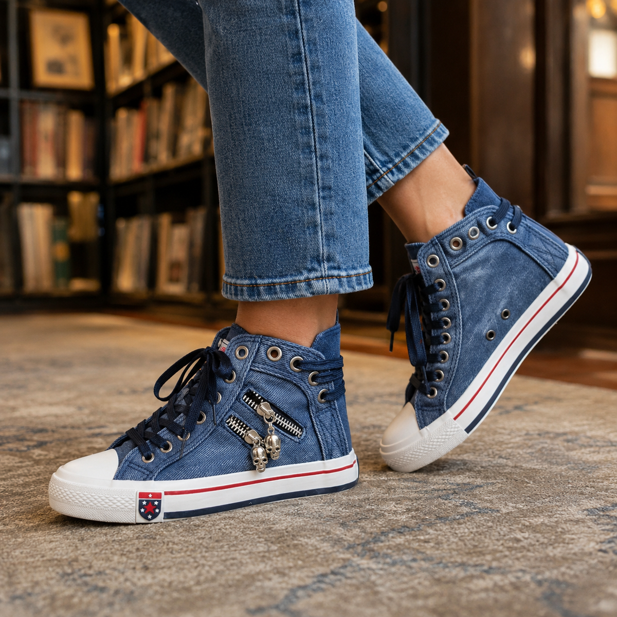 Terenzi Orthopedic Sneakers - Jeansblau