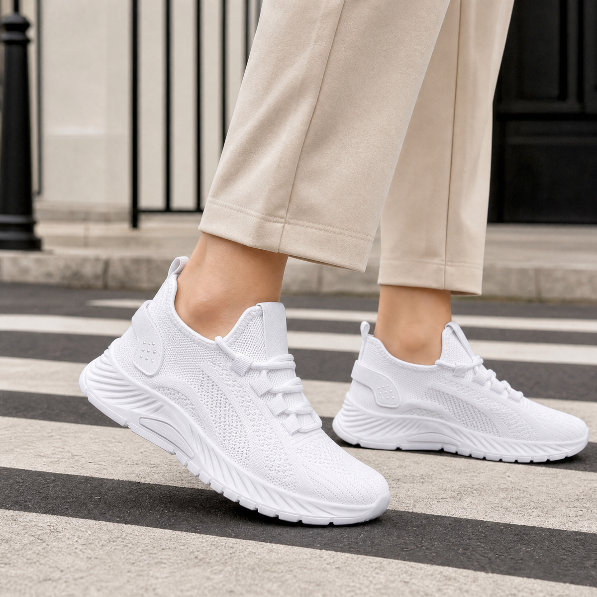 Rapallo Knit Sneakers - White