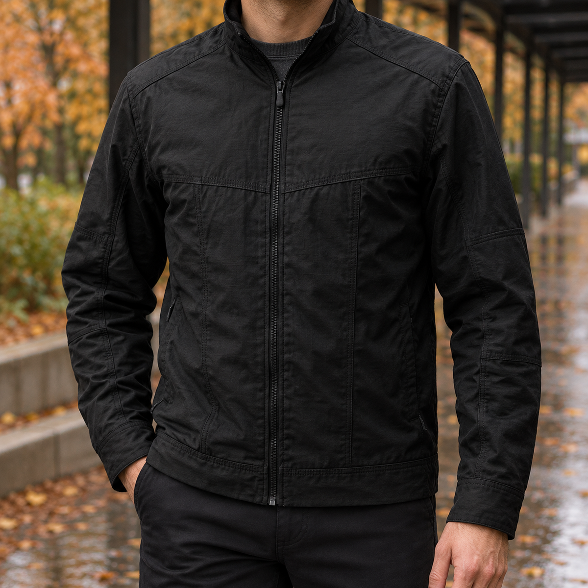 Wilfred Utility Jacket - Black