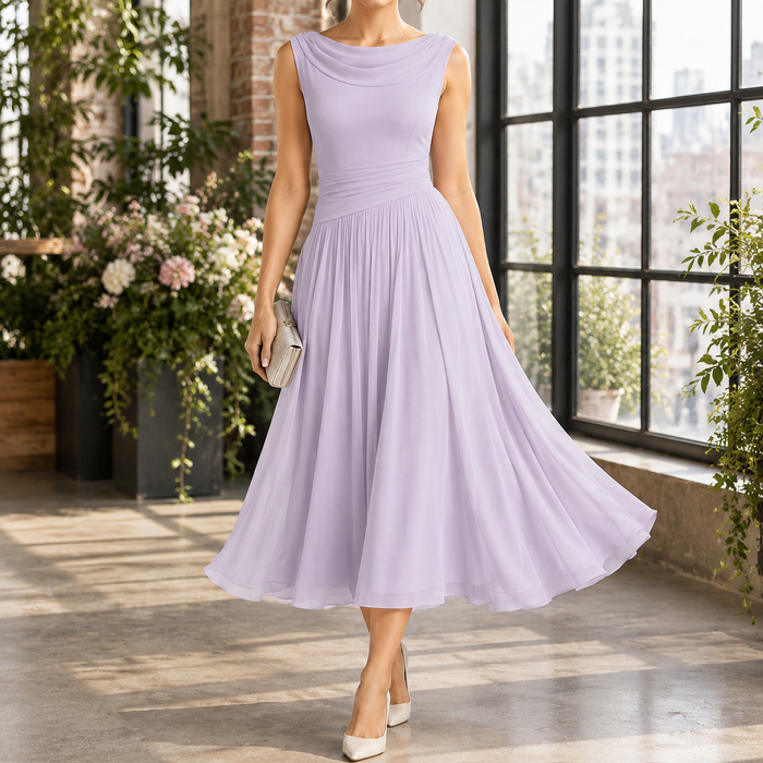 Gabriella Draped Midi Dress