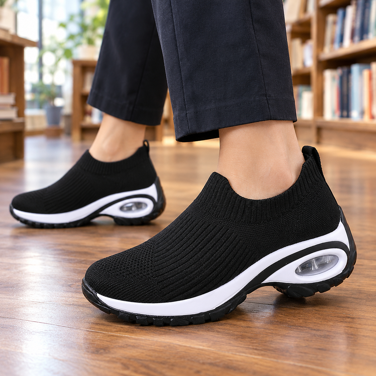 Foscari Slip-On Sneakers - Black