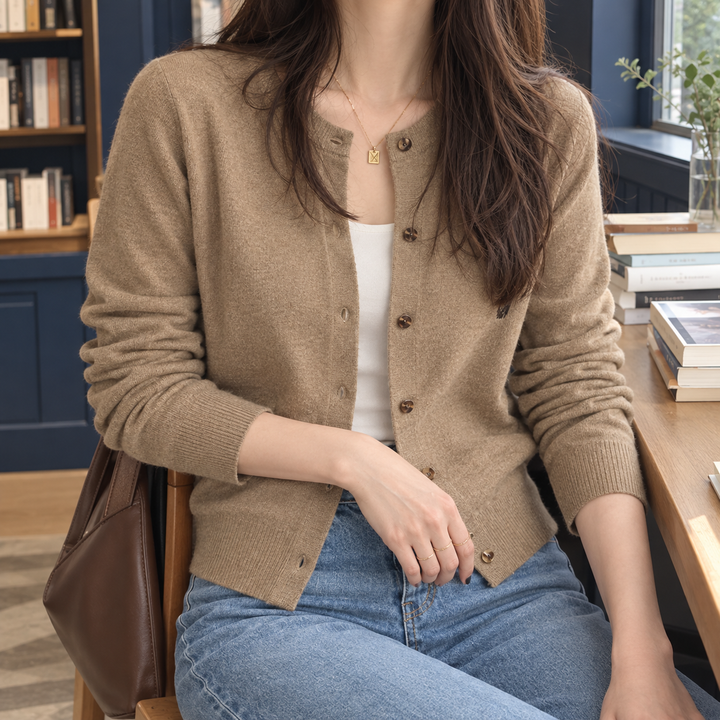 Amelia Crew Neck Cardigan
