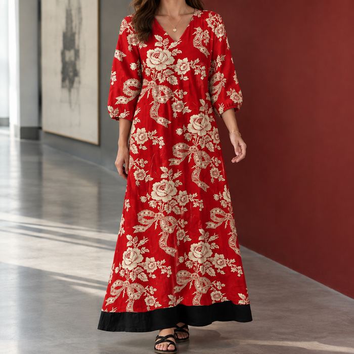 Nora Printed Maxi Dress