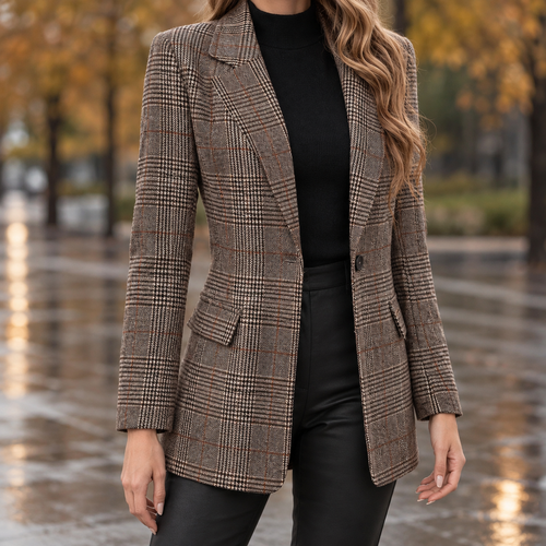 Bethany Plaid Blazer - In The Picture