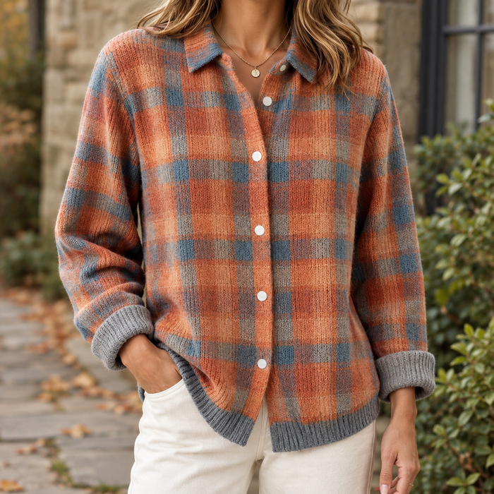 Samantha Plaid Cardigan