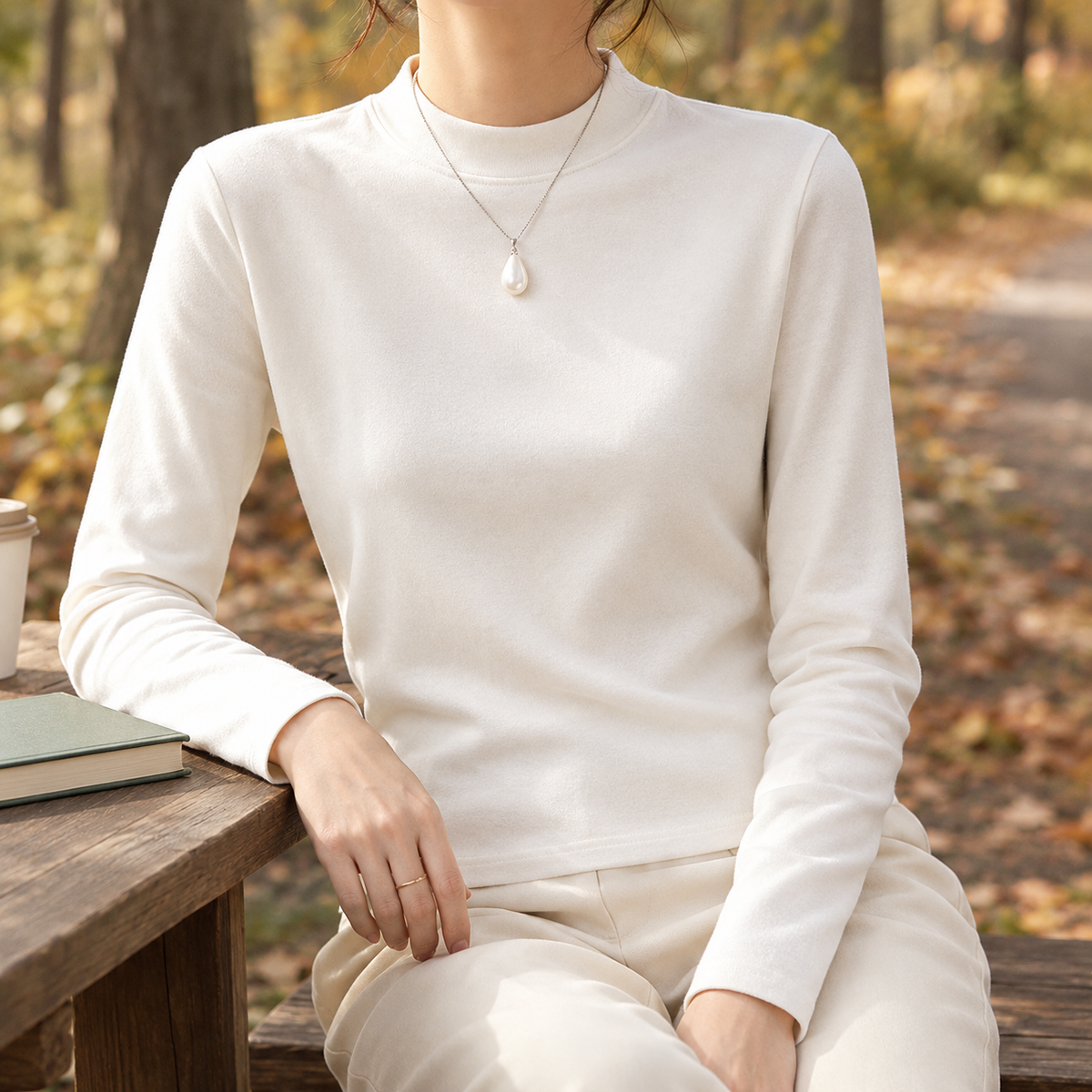 Etta-Rose Cashmere Top - White