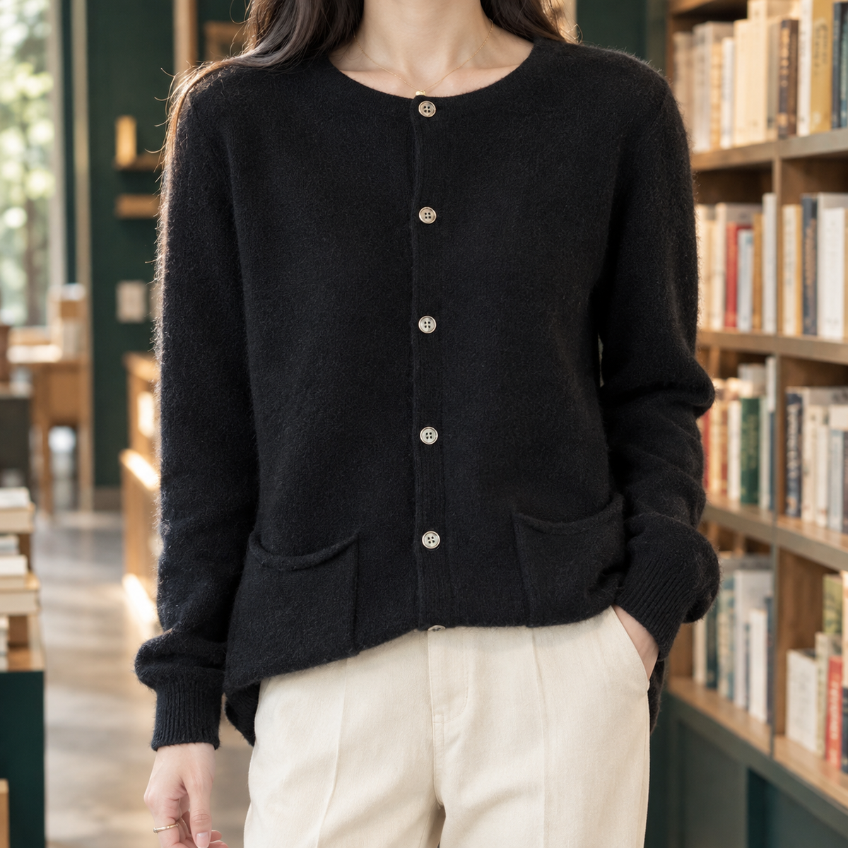 Autumn Pocket Cardigan - Black