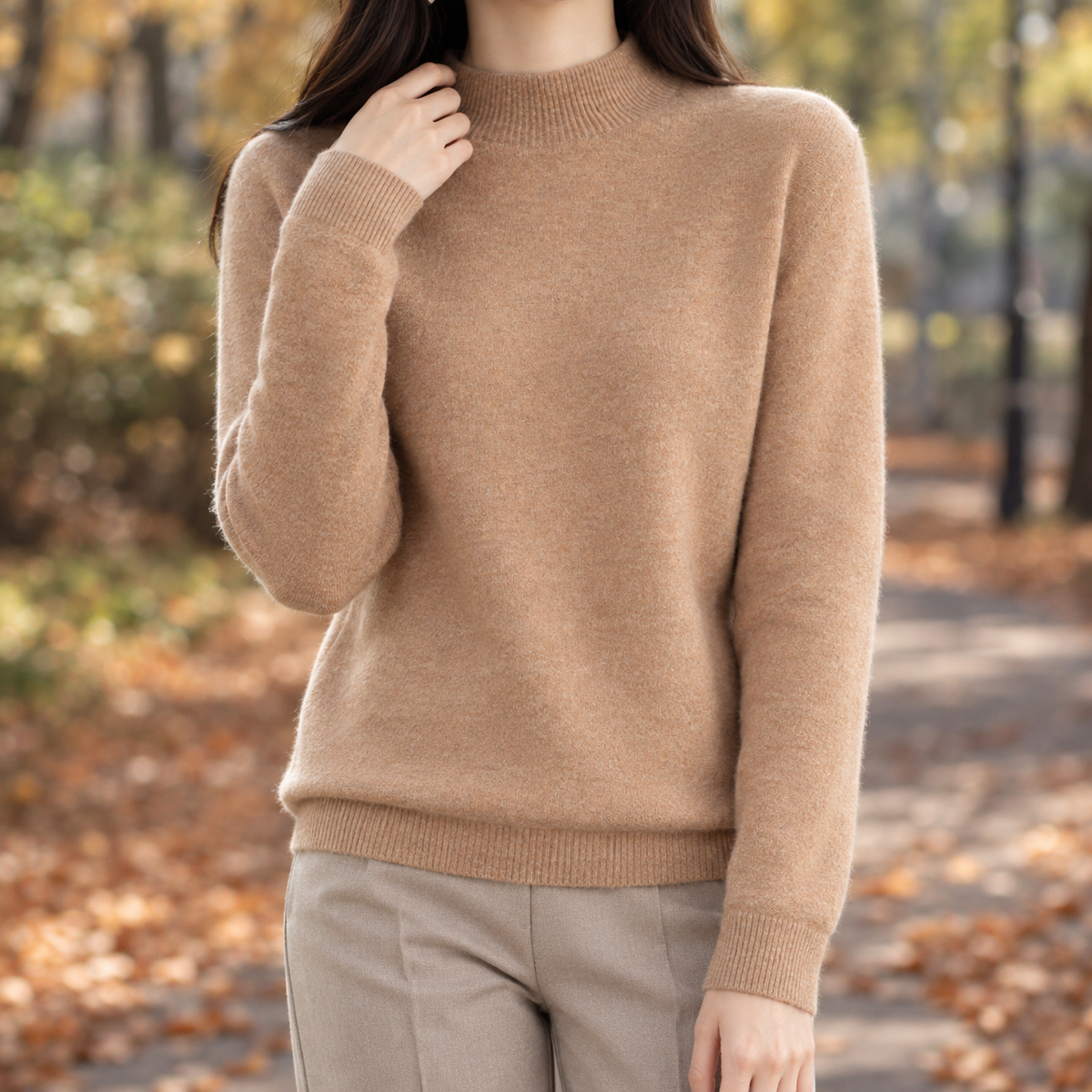 Dorothea-Rae Wool Sweater - Apricot