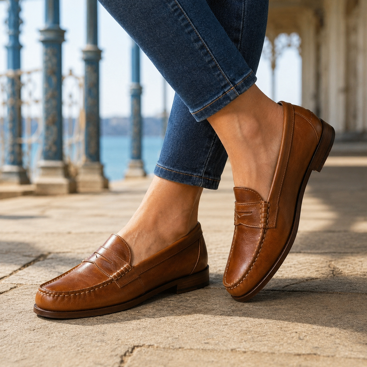 Balzano Leather Loafers - Brown