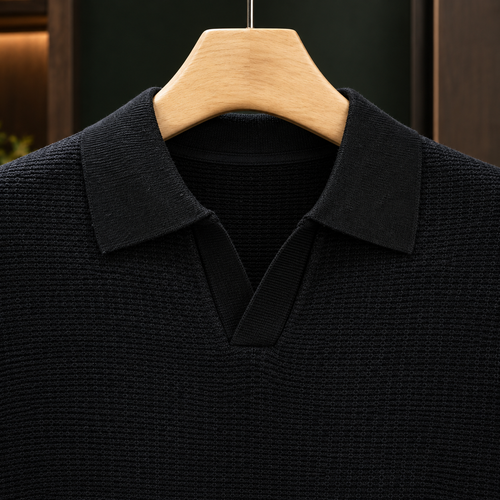 Caspian Textured Polo - Lead Product Detail
