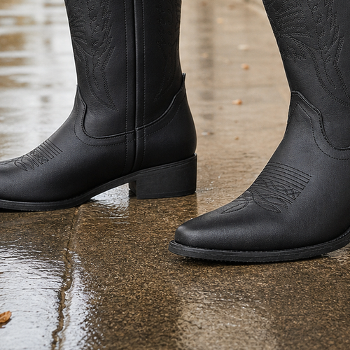 Bassano Western Boots - Lead Product Detail