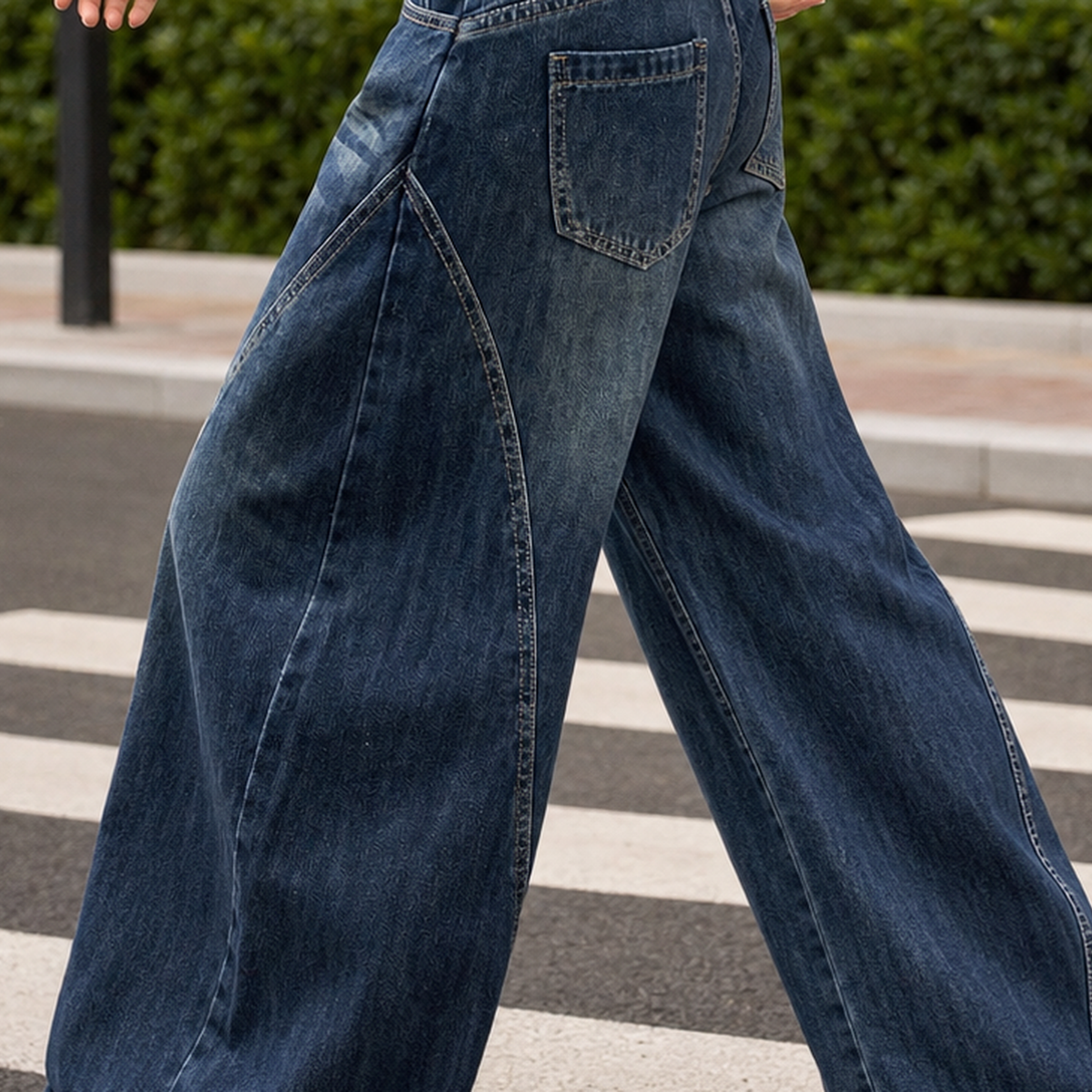 Bianca-June Wide Leg Jeans - Lead Product Detail
