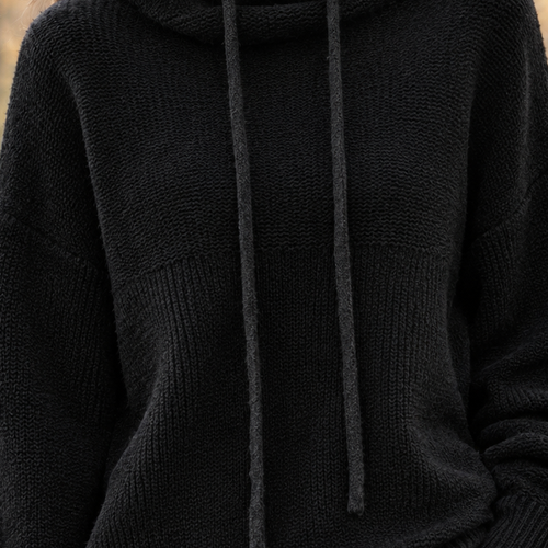 Aline Cowl Neck Sweater - Lead Product Detail