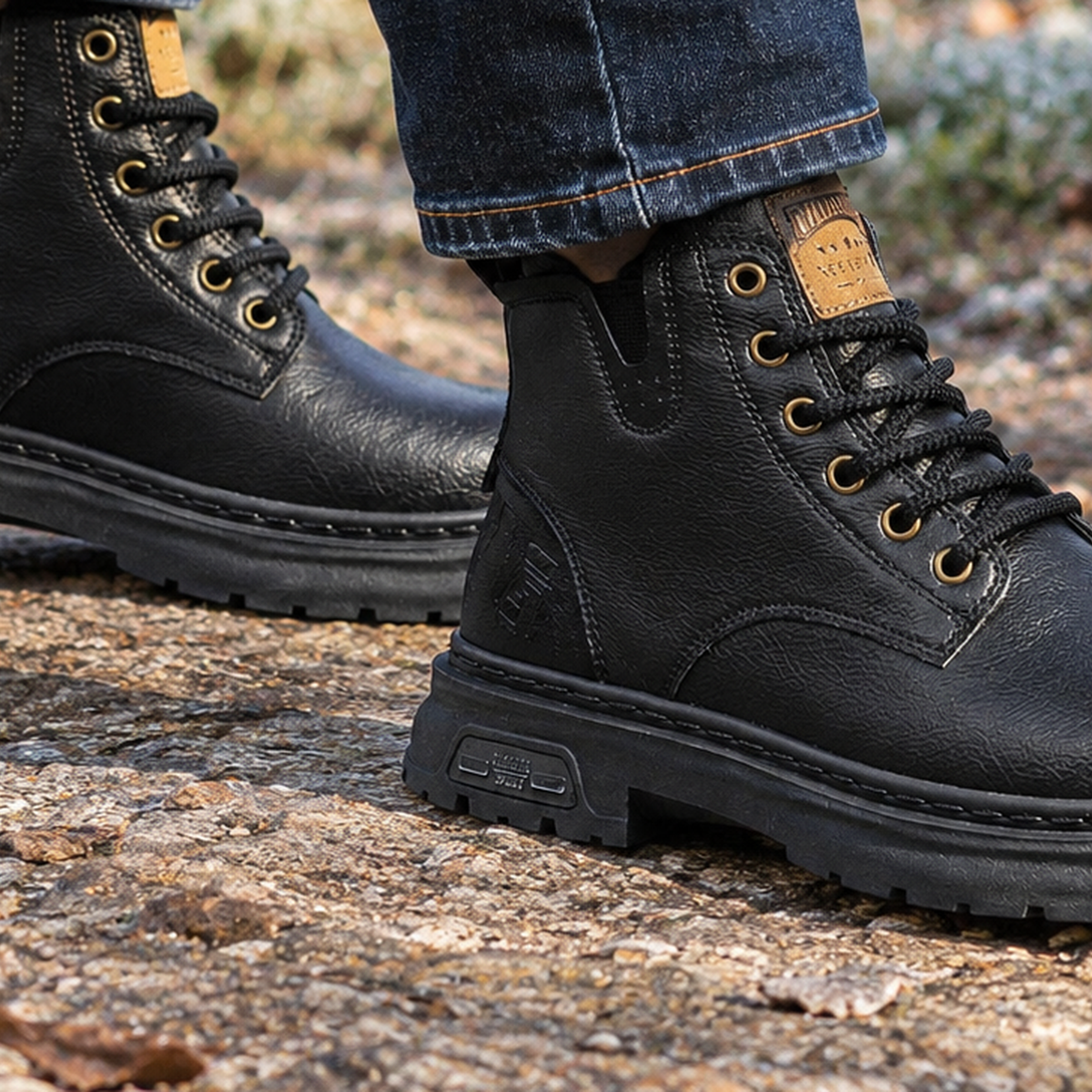 Milano Lace Up Ankle Boots - Lead Product Detail