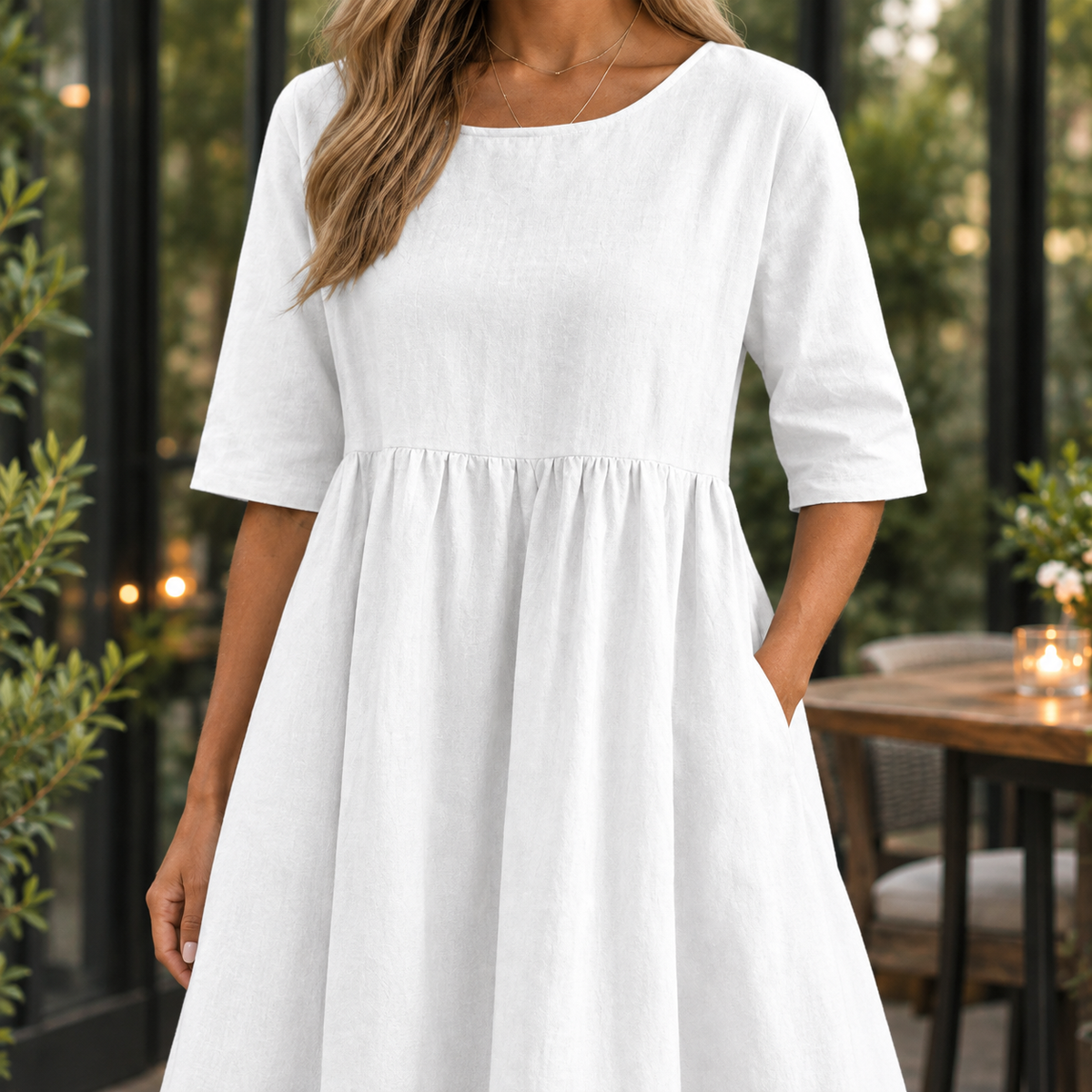 Annabelle Smock Maxi Dress - Lead Product Detail