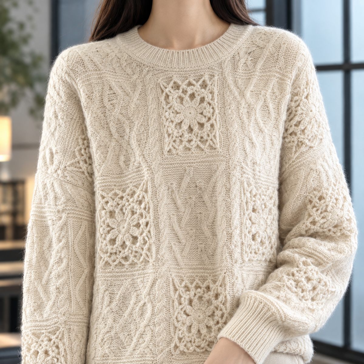 Celandine Crochet Sweater - Lead Product Detail