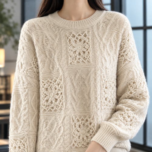 Celandine Crochet Sweater - Lead Product Detail