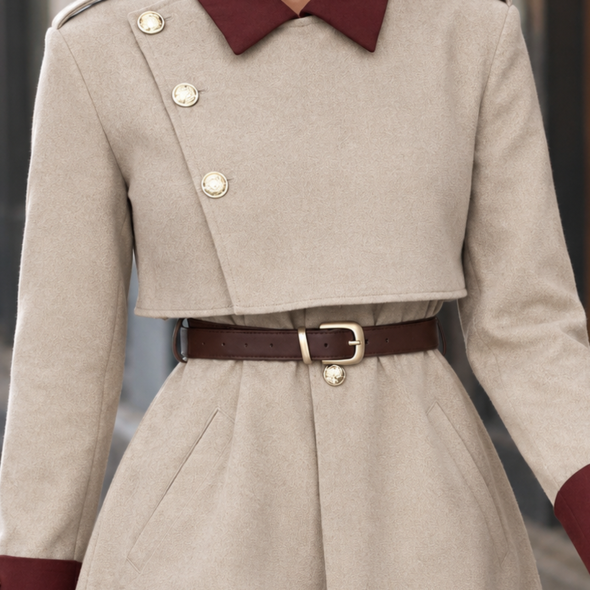 Paula Military Playsuit - Lead Product Detail