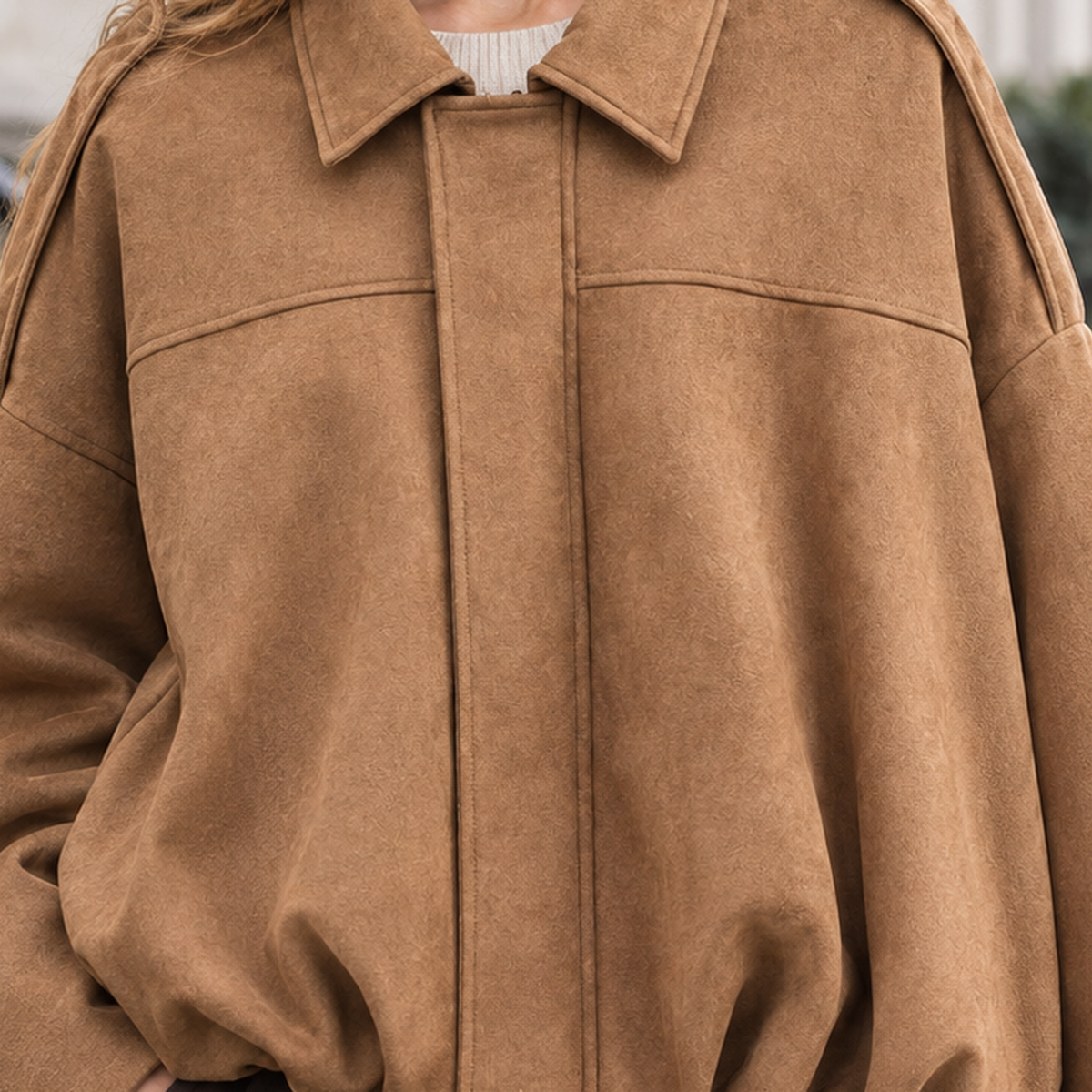 Rowena Suede Jacket - Lead Product Detail
