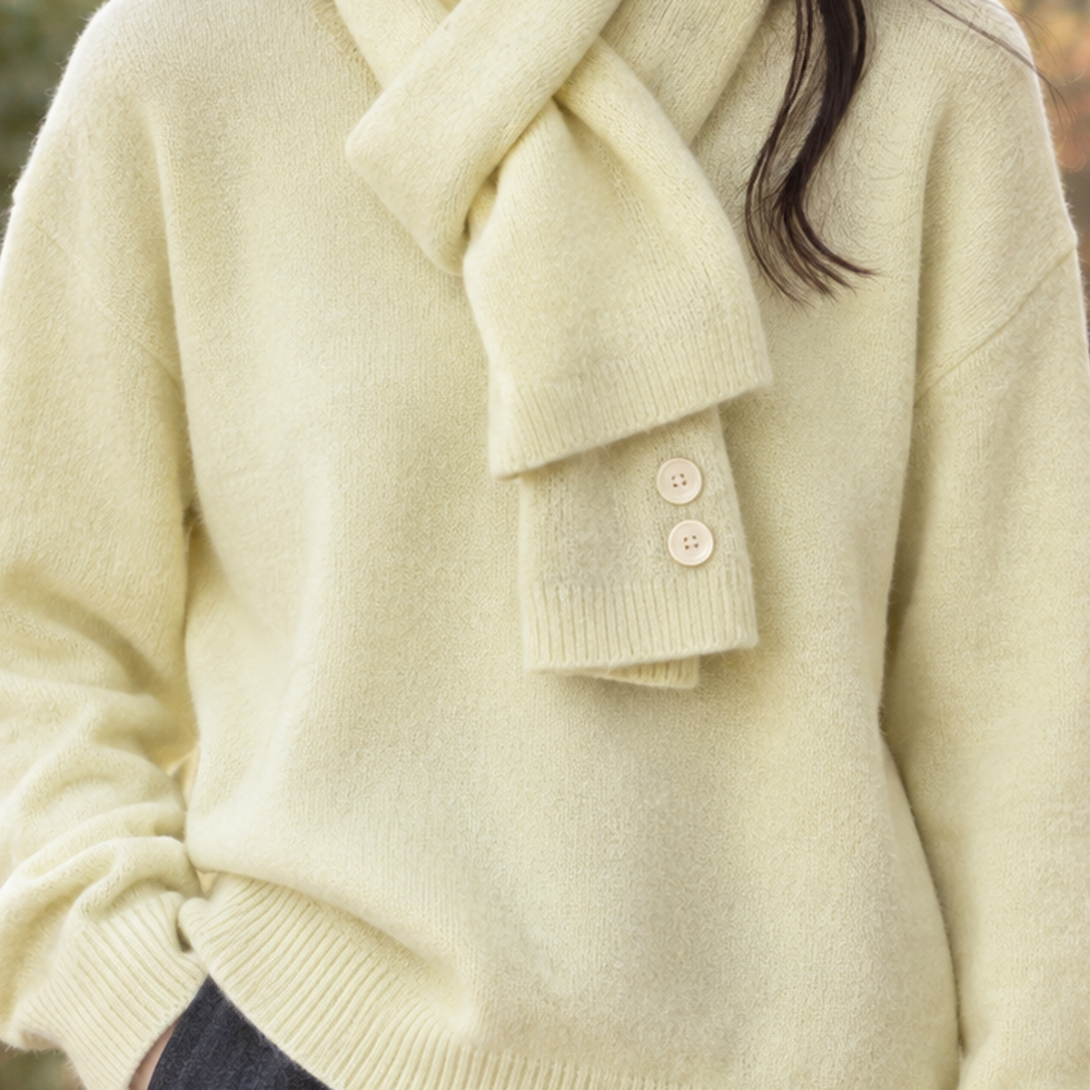 Blakeney Scarf Sweater - Lead Product Detail
