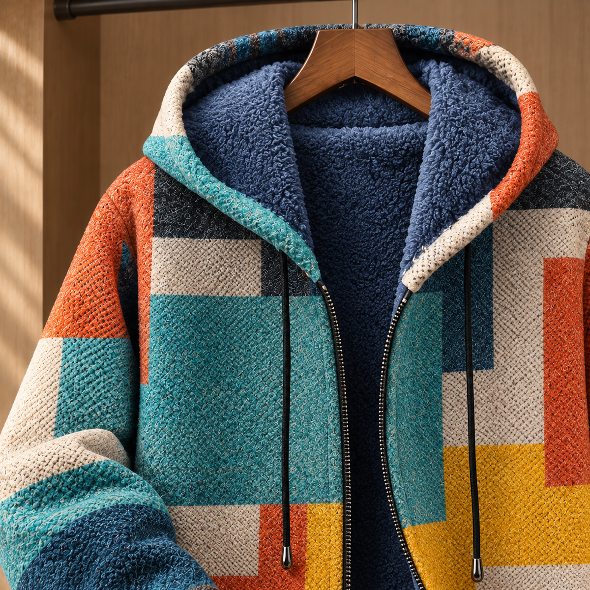 Rafferty Abstract Coat - Lead Product Detail