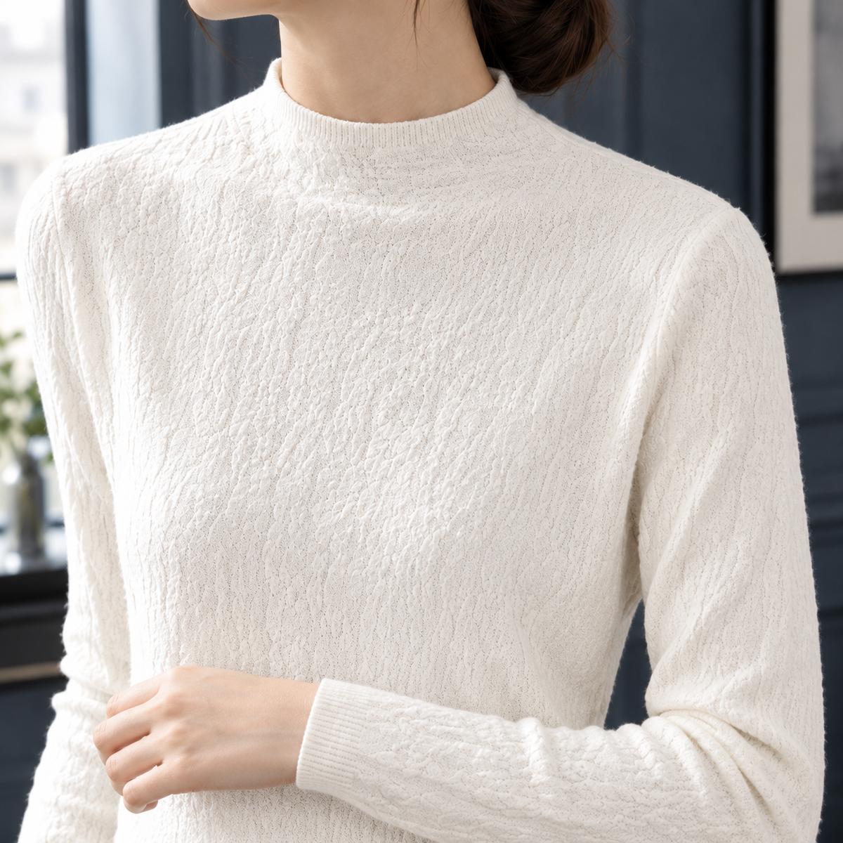 Quintina Textured Sweater - Lead Product Detail