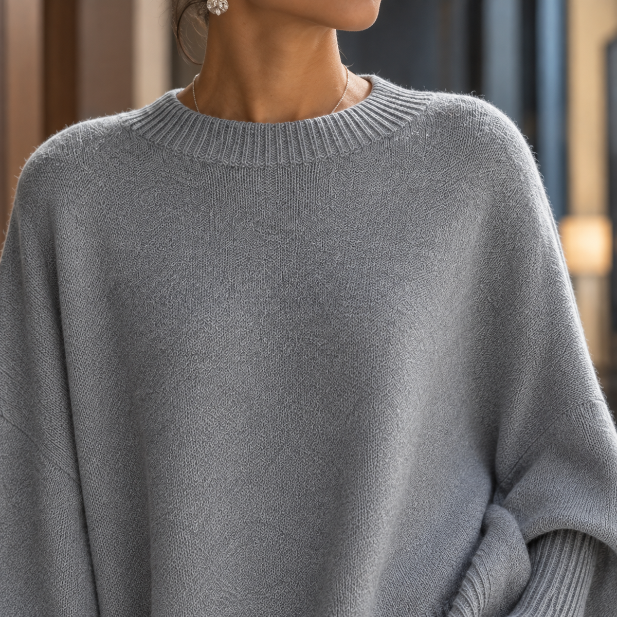Apolline Cape Sweater - Lead Product Detail