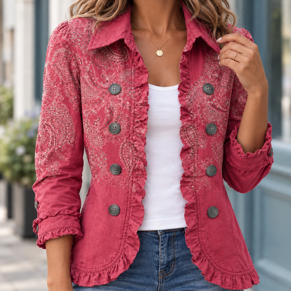 Lorelei Paisley Jacket - Lead Product Detail