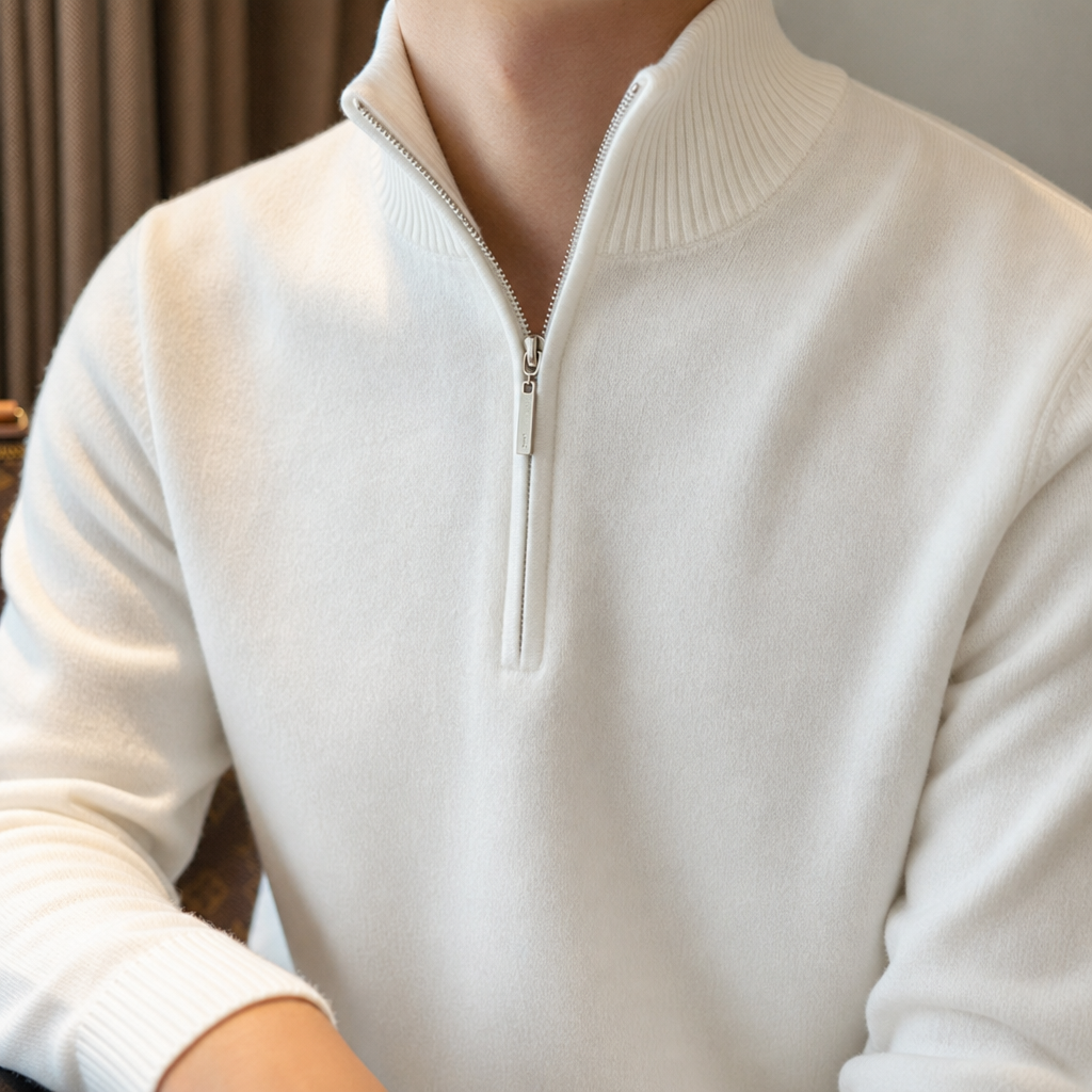 Everett Half-Zip Sweater - Lead Product Detail