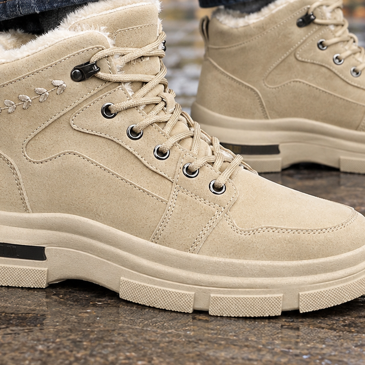 Modigliani Fleece Lined Boots - Lead Product Detail