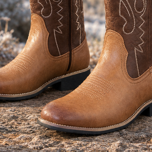 Capaldi Embroidered Cowboy Boots - Lead Product Detail
